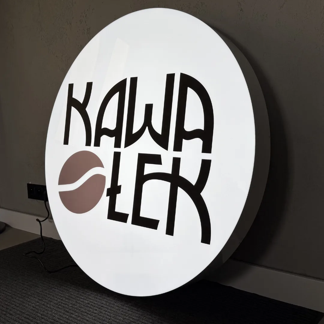 Kaseton reklamowy LED — Kasetony okrągłe