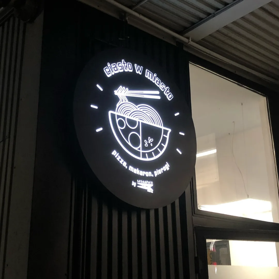 Kaseton reklamowy — Ciasto w Miasto