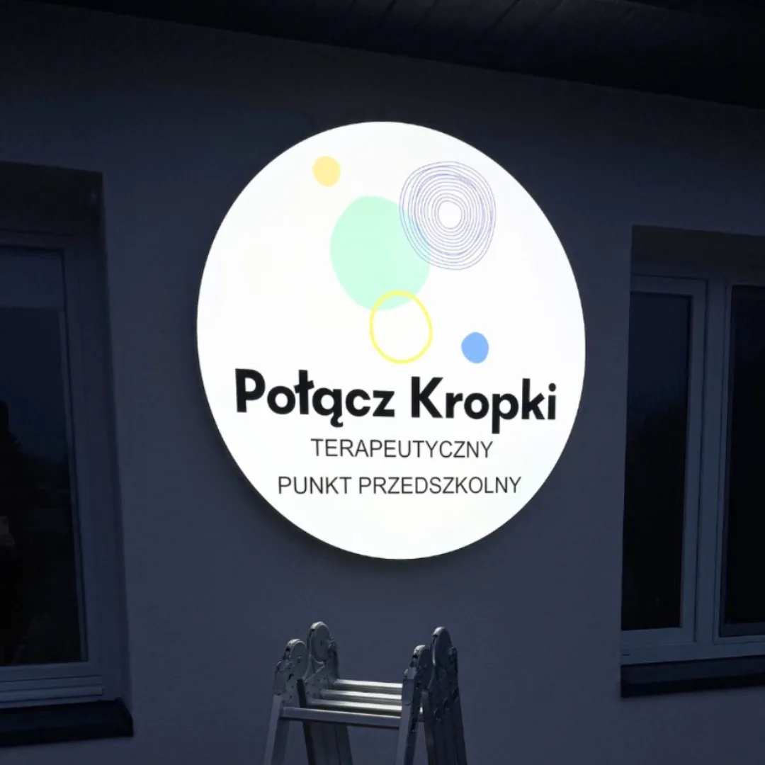 Kaseton reklamowy — Połącz Kropki
