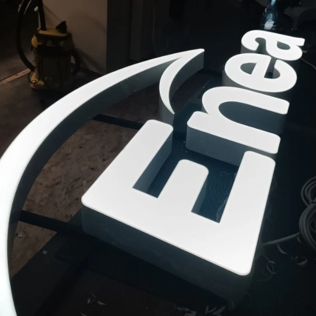 Litery 3D podświetlane — Enea