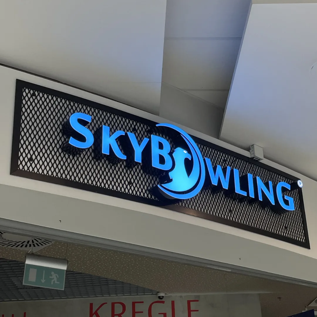 Litery 3D podświetlane — Sky Bowling